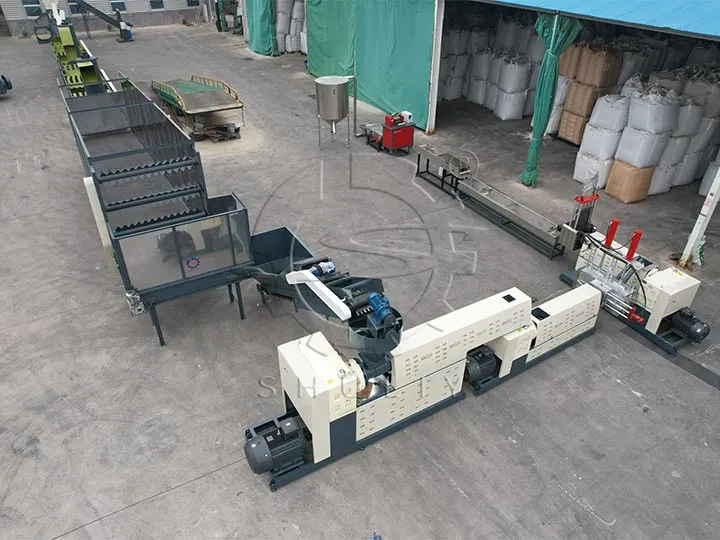 PP PE flake recycling line