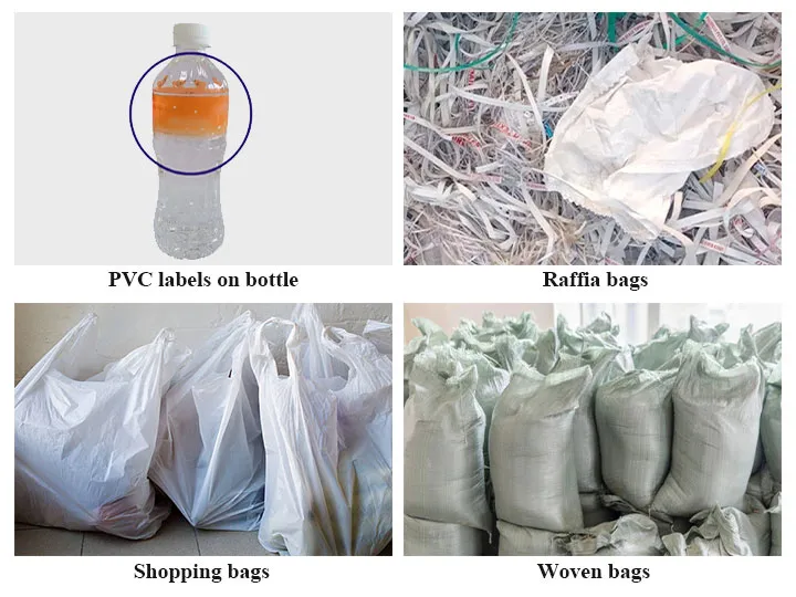 raw materials of plastic pelletizing machine
